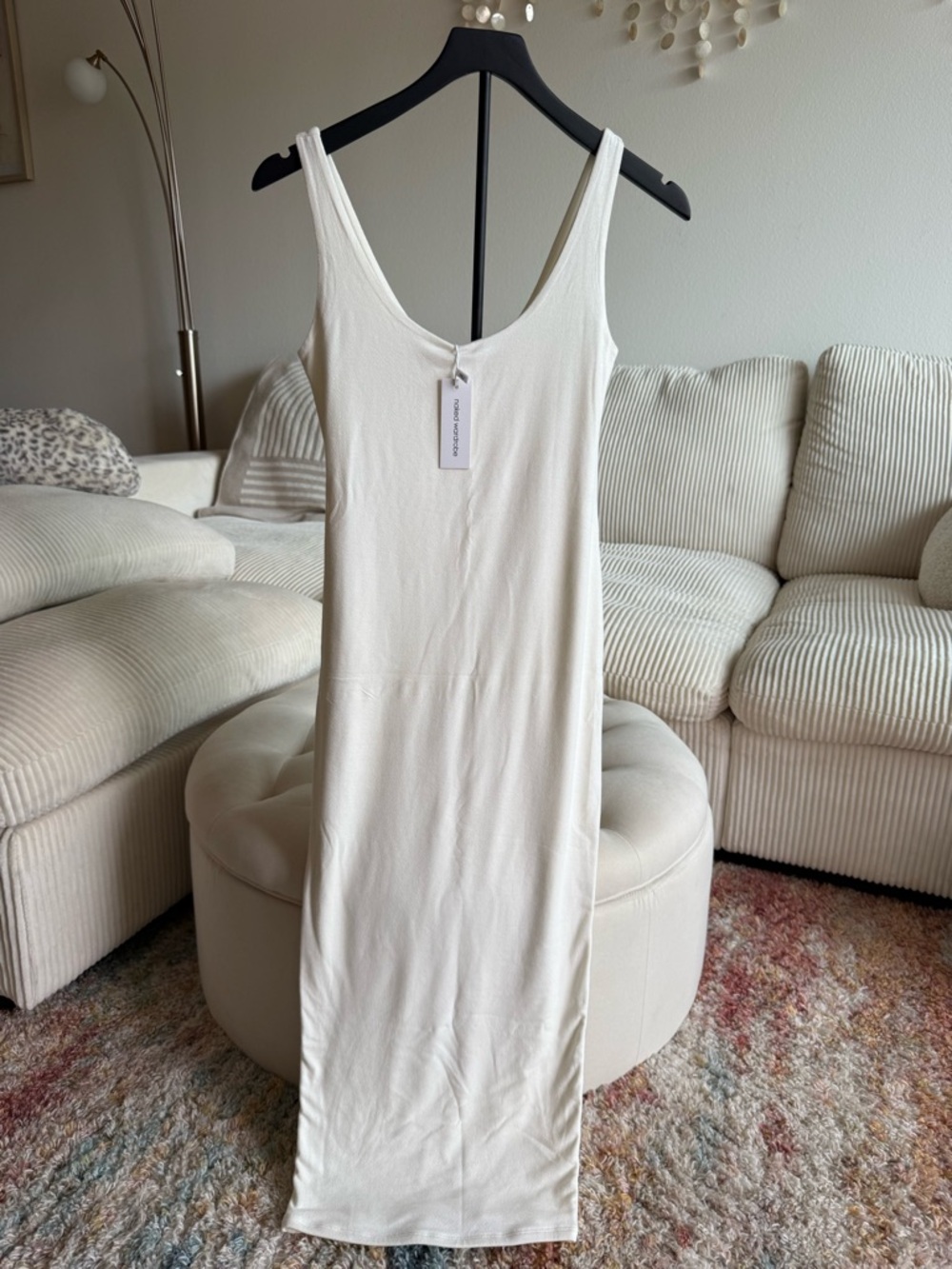naked wardrobe white maxi dress